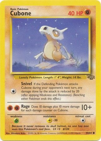 Cubone (50/64) [Jungle Unlimited] | Game Master's Emporium (The New GME)