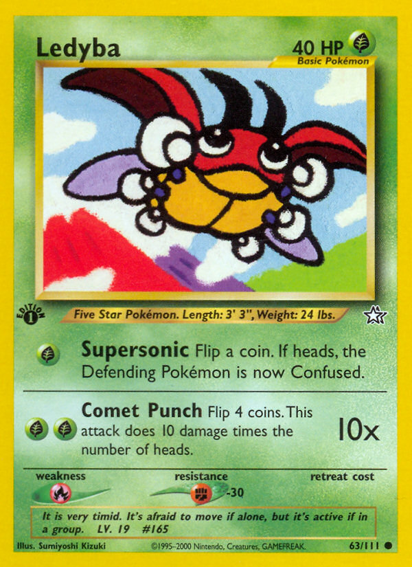 Ledyba (63/111) [Neo Genesis 1st Edition] | Game Master's Emporium (The New GME)