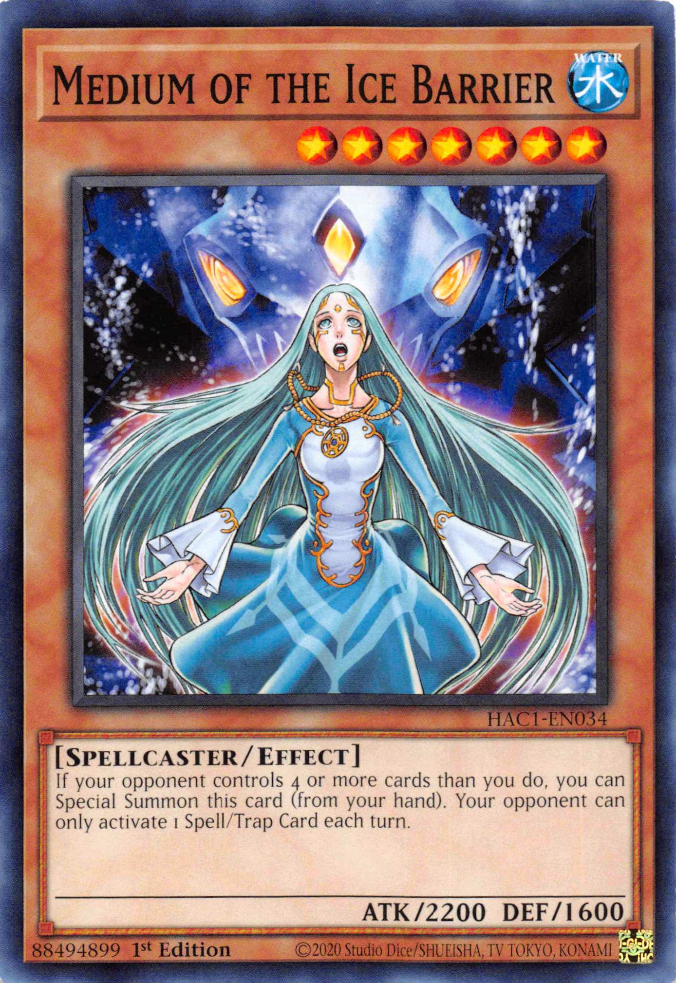 Medium of the Ice Barrier (Duel Terminal) [HAC1-EN034] Parallel Rare | Game Master's Emporium (The New GME)