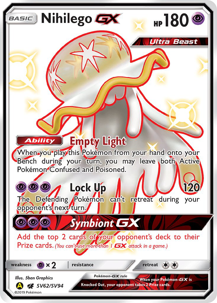 Nihilego GX (SV62/SV94) [Sun & Moon: Hidden Fates - Shiny Vault] | Game Master's Emporium (The New GME)