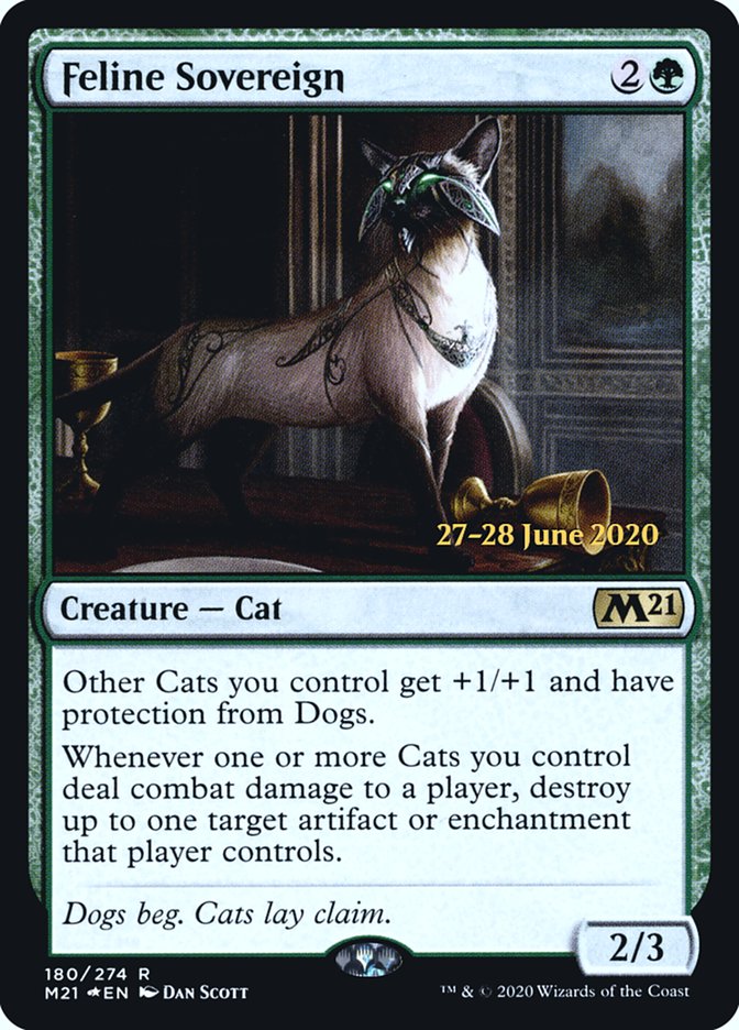 Feline Sovereign [Core Set 2021 Prerelease Promos] | Game Master's Emporium (The New GME)