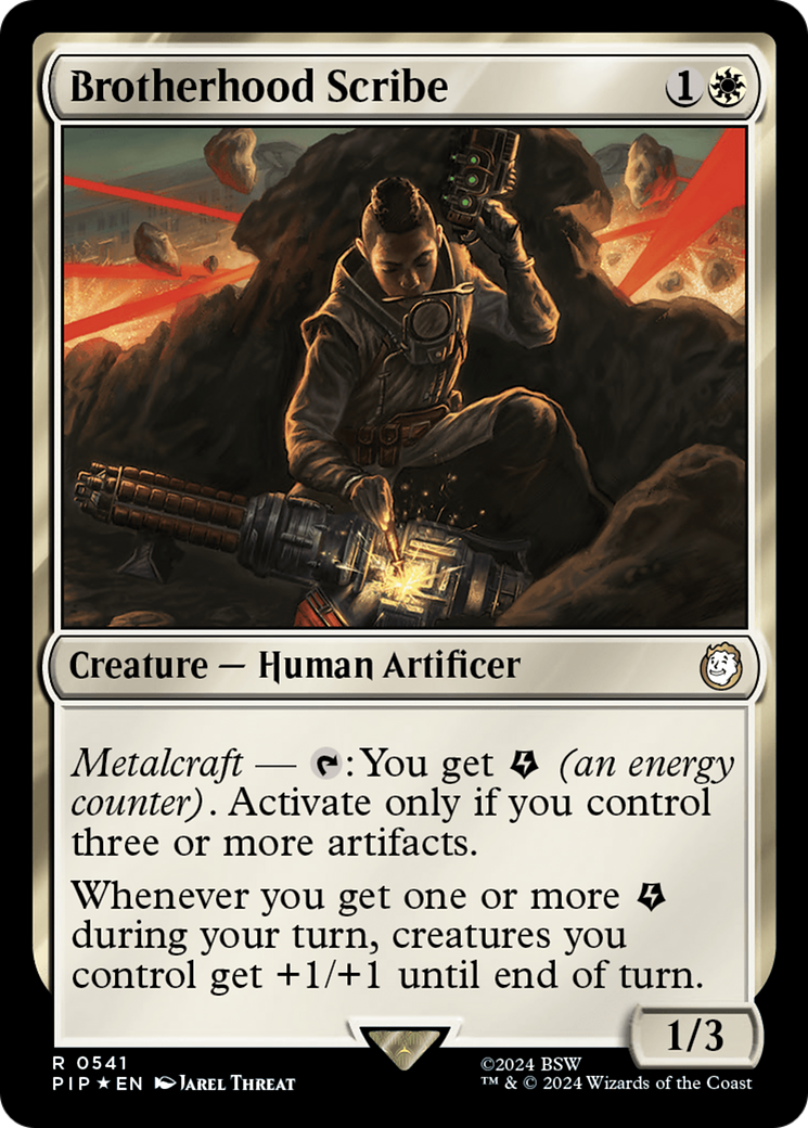 Brotherhood Scribe (Surge Foil) [Fallout] | Game Master's Emporium (The New GME)