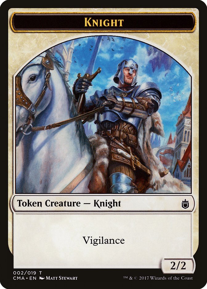 Knight Token [Commander Anthology Tokens] | Game Master's Emporium (The New GME)