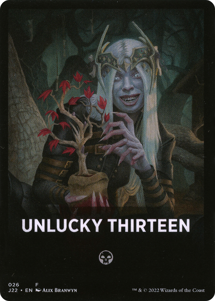 Unlucky Thirteen Theme Card [Jumpstart 2022 Front Cards] | Game Master's Emporium (The New GME)