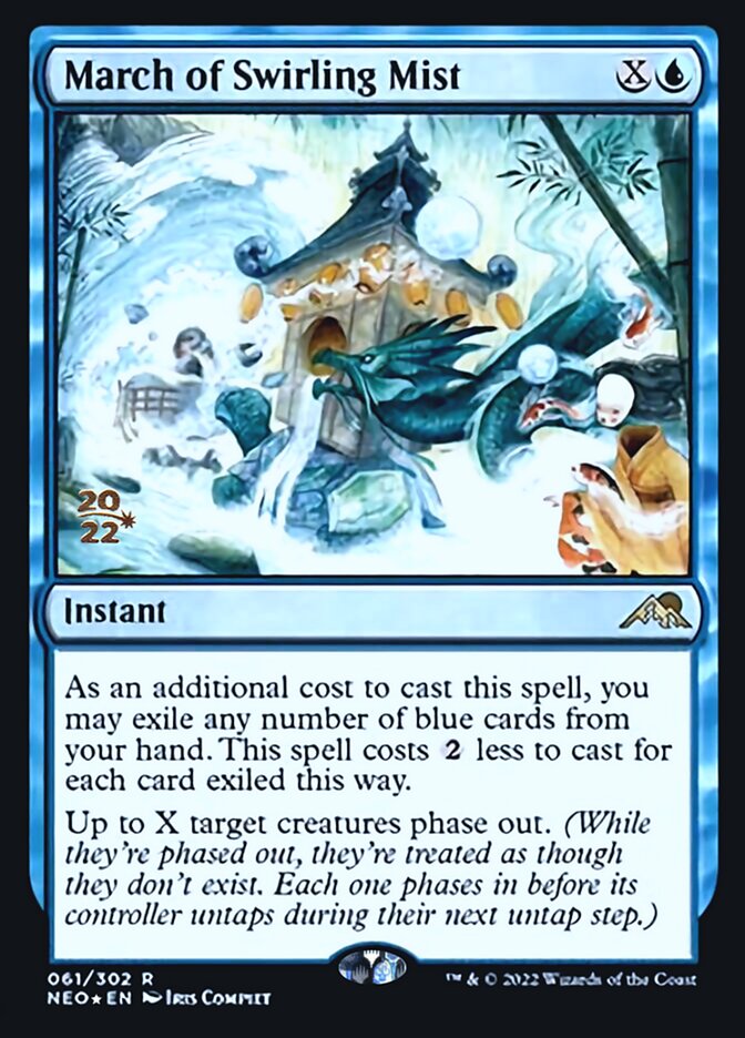 March of Swirling Mist [Kamigawa: Neon Dynasty Prerelease Promos] | Game Master's Emporium (The New GME)