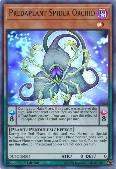 Predaplant Spider Orchid [DUPO-EN035] Ultra Rare | Game Master's Emporium (The New GME)