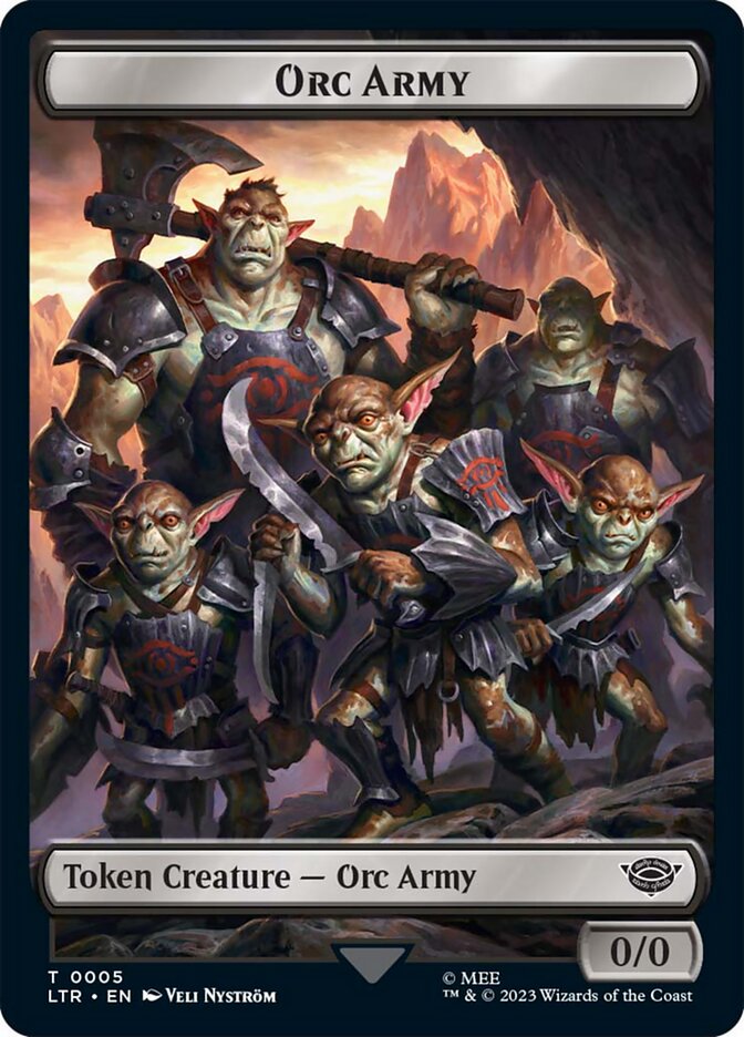 Orc Army Token (05) [The Lord of the Rings: Tales of Middle-Earth Tokens] | Game Master's Emporium (The New GME)