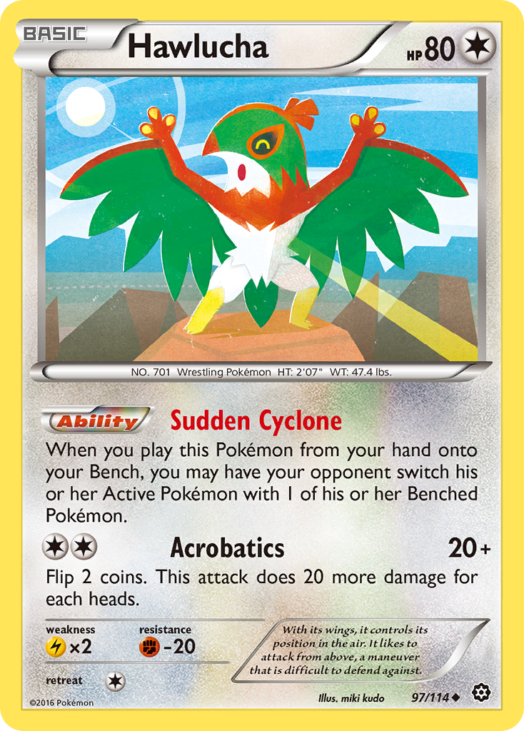 Hawlucha (97/114) [XY: Steam Siege] | Game Master's Emporium (The New GME)