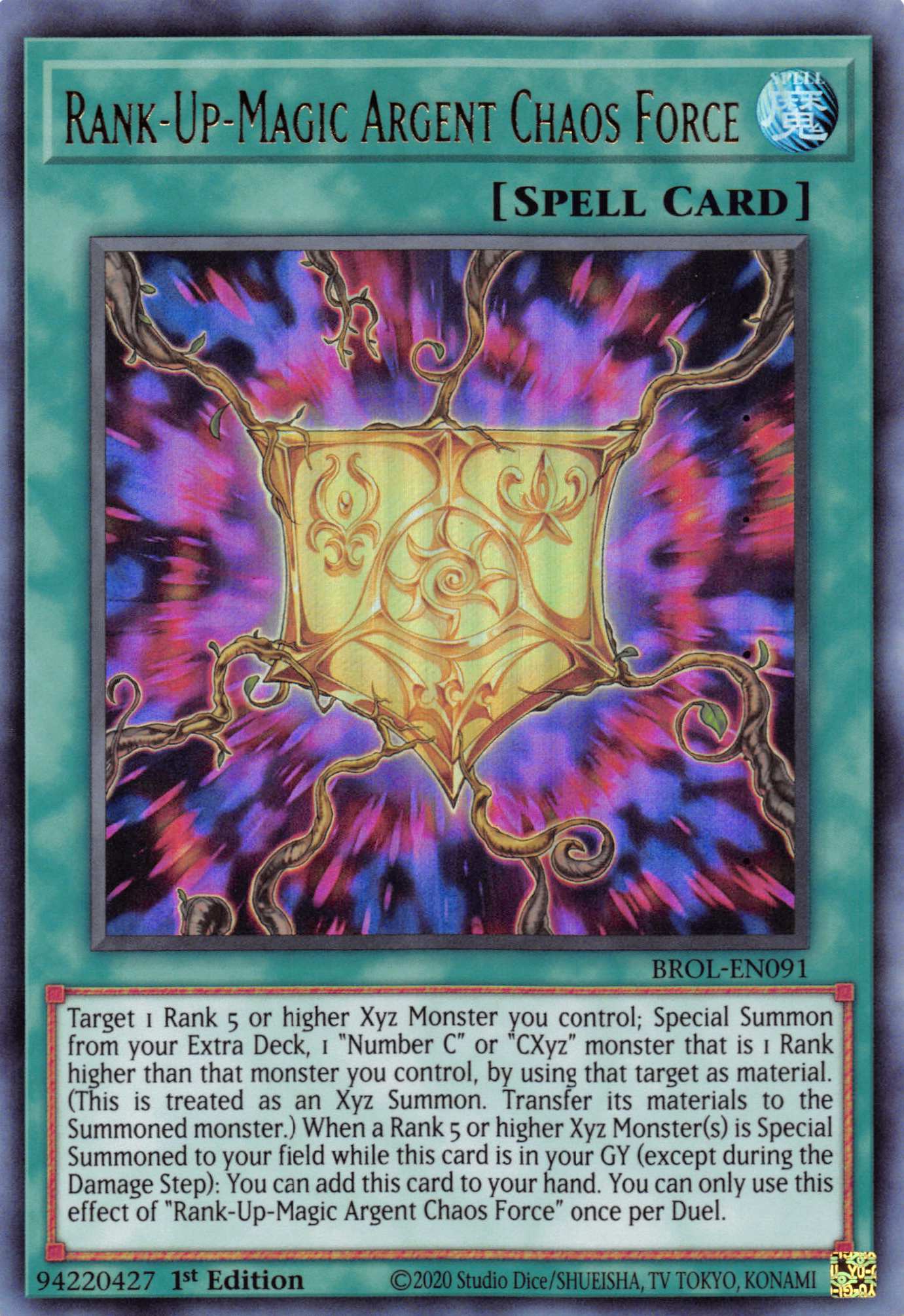 Rank-Up-Magic Argent Chaos Force [BROL-EN091] Ultra Rare | Game Master's Emporium (The New GME)