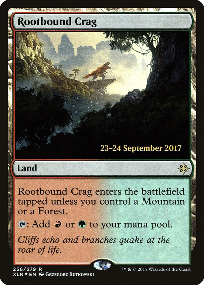 Rootbound Crag [Ixalan Prerelease Promos] | Game Master's Emporium (The New GME)