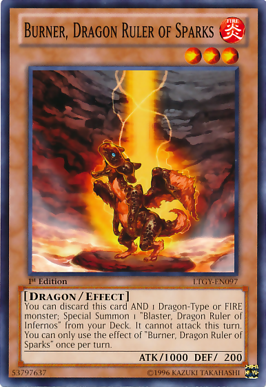 Burner, Dragon Ruler of Sparks [LTGY-EN097] Common | Game Master's Emporium (The New GME)