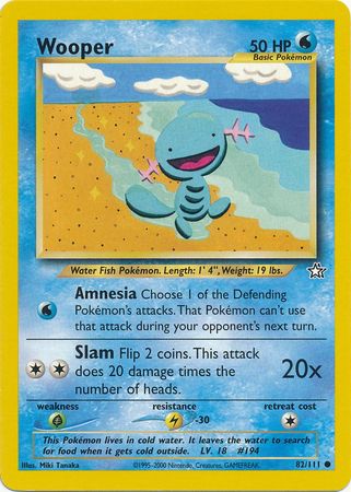 Wooper (82/111) [Neo Genesis Unlimited] | Game Master's Emporium (The New GME)