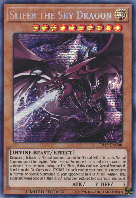 Slifer the Sky Dragon [TN19-EN008] Prismatic Secret Rare | Game Master's Emporium (The New GME)