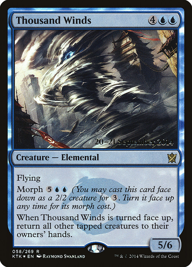 Thousand Winds [Khans of Tarkir Prerelease Promos] | Game Master's Emporium (The New GME)