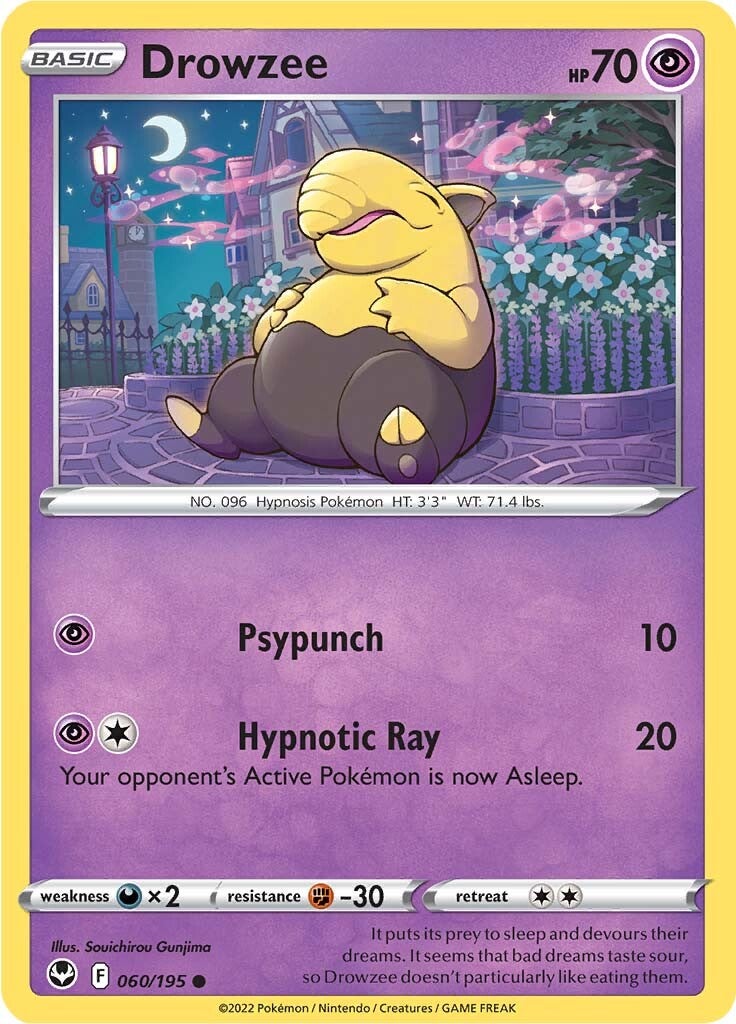 Drowzee (060/195) [Sword & Shield: Silver Tempest] | Game Master's Emporium (The New GME)
