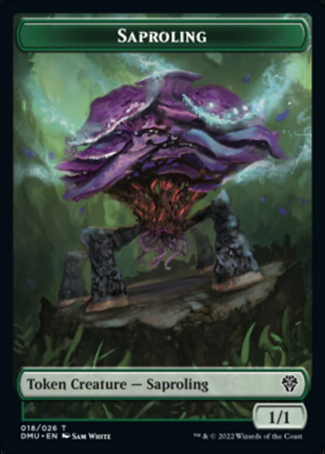 Saproling // Zombie Double-Sided Token [Dominaria United Tokens] | Game Master's Emporium (The New GME)