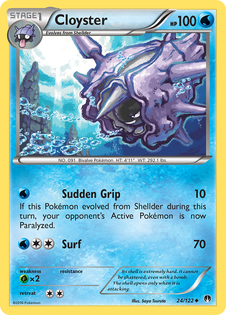 Cloyster (24/122) [XY: BREAKpoint] | Game Master's Emporium (The New GME)