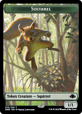 Elephant // Squirrel Double-Sided Token [Dominaria Remastered Tokens] | Game Master's Emporium (The New GME)