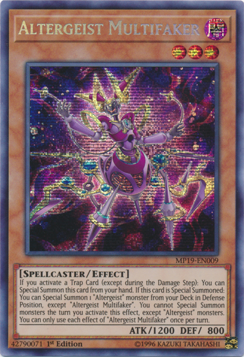 Altergeist Multifaker [MP19-EN009] Prismatic Secret Rare | Game Master's Emporium (The New GME)