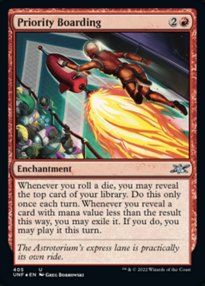 Priority Boarding (Galaxy Foil) [Unfinity] | Game Master's Emporium (The New GME)