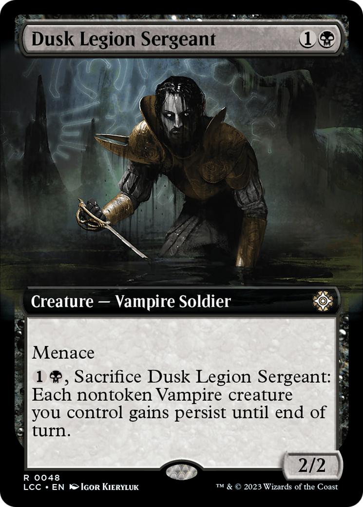 Dusk Legion Sergeant (Extended Art) [The Lost Caverns of Ixalan Commander] | Game Master's Emporium (The New GME)