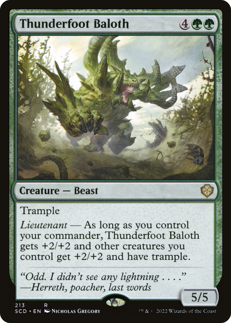 Thunderfoot Baloth [Starter Commander Decks] | Game Master's Emporium (The New GME)