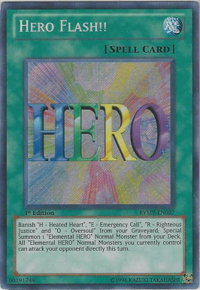 Hero Flash!! [RYMP-EN027] Secret Rare | Game Master's Emporium (The New GME)