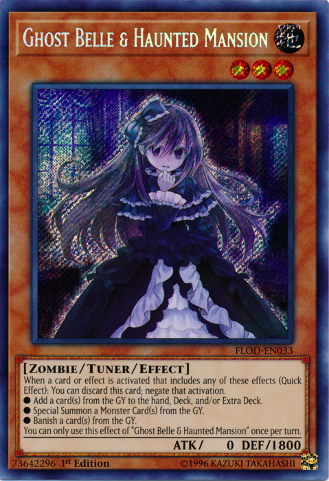 Ghost Belle & Haunted Mansion [FLOD-EN033] Secret Rare | Game Master's Emporium (The New GME)