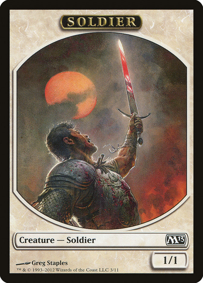 Soldier Token [Magic 2013 Tokens] | Game Master's Emporium (The New GME)