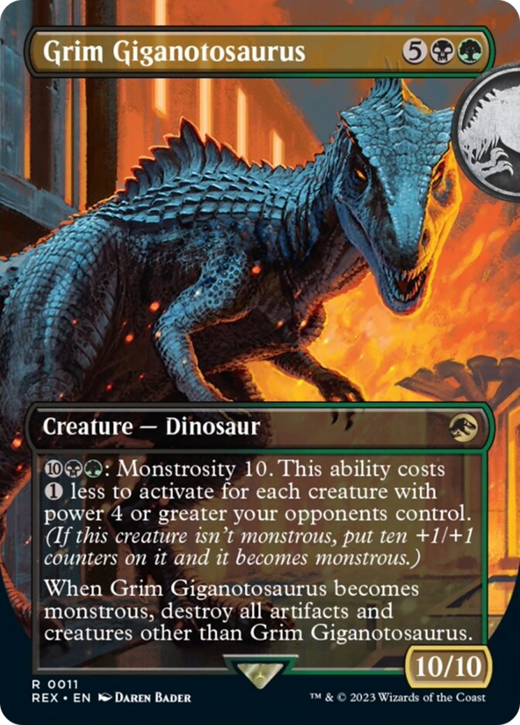 Grim Giganotosaurus (Borderless) [Jurassic World Collection] | Game Master's Emporium (The New GME)