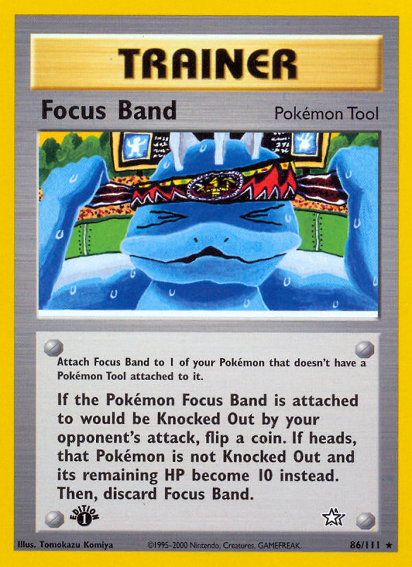 Focus Band (86/111) [Neo Genesis 1st Edition] | Game Master's Emporium (The New GME)