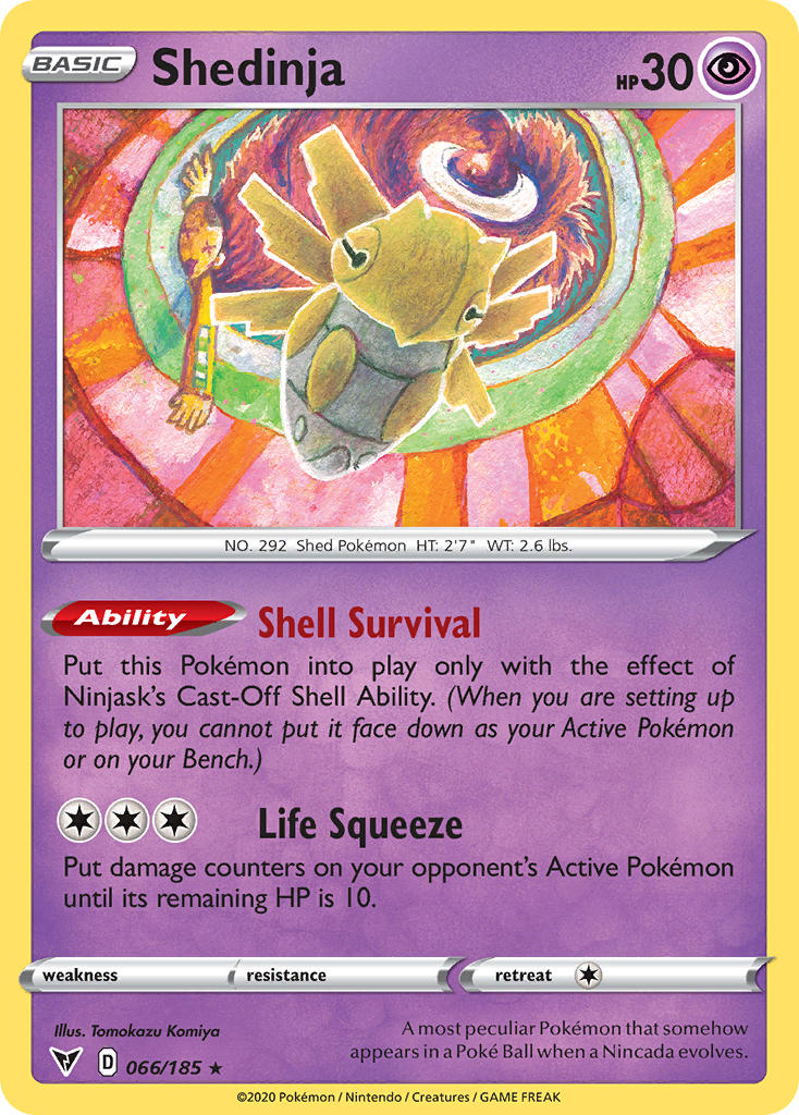 Shedinja (066/185) [Sword & Shield: Vivid Voltage] | Game Master's Emporium (The New GME)