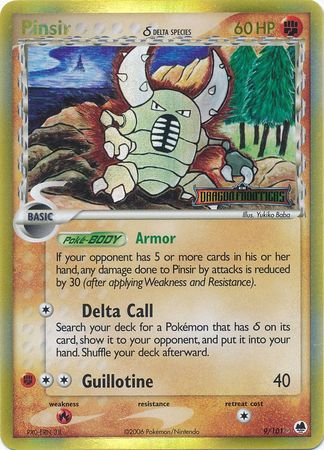 Pinsir (9/101) (Delta Species) (Stamped) [EX: Dragon Frontiers] | Game Master's Emporium (The New GME)