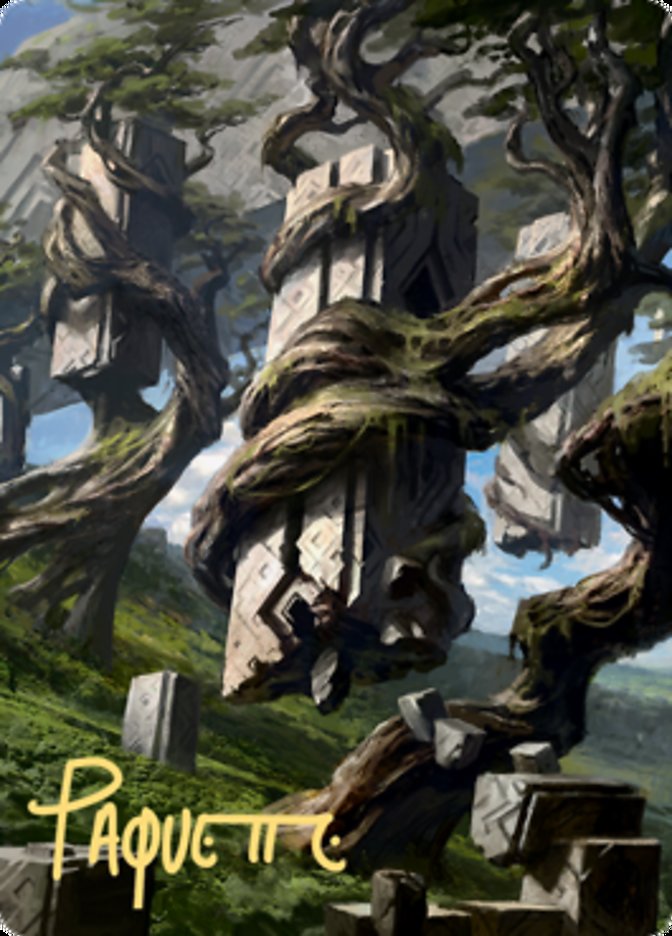 Forest 2 Art Card (Gold-Stamped Signature) [Zendikar Rising Art Series] | Game Master's Emporium (The New GME)