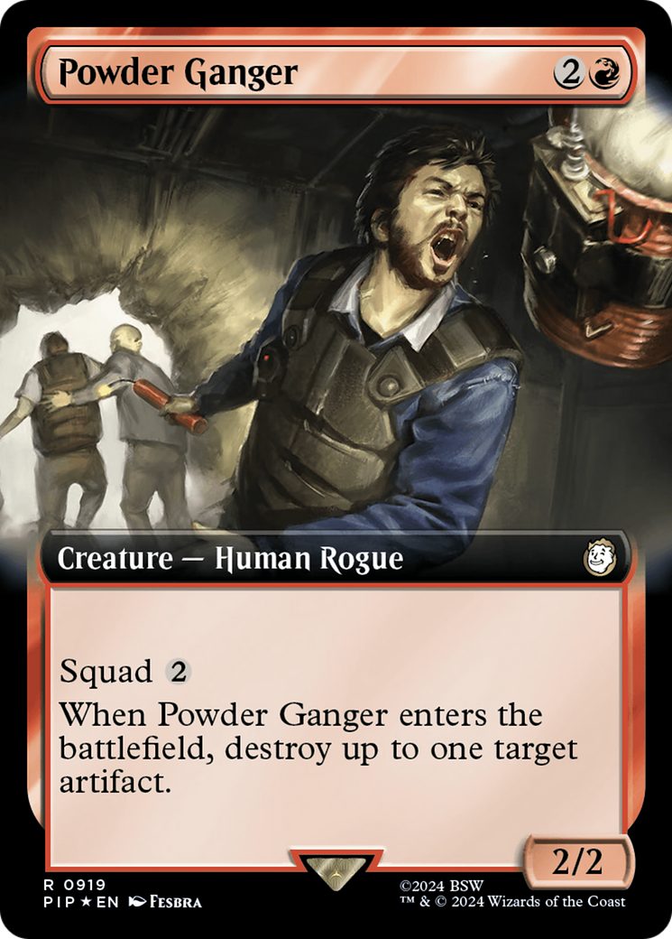 Powder Ganger (Extended Art) (Surge Foil) [Fallout] | Game Master's Emporium (The New GME)