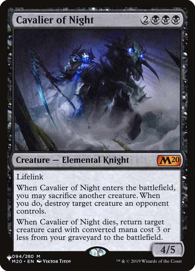 Cavalier of Night [The List] | Game Master's Emporium (The New GME)