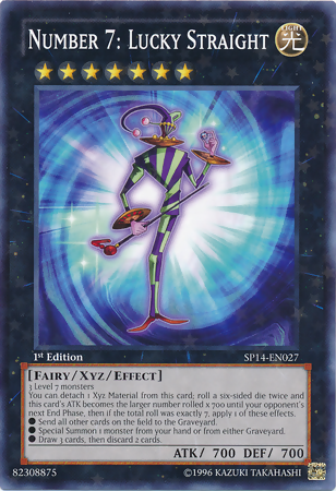 Number 7: Lucky Straight [SP14-EN027] Starfoil Rare | Game Master's Emporium (The New GME)