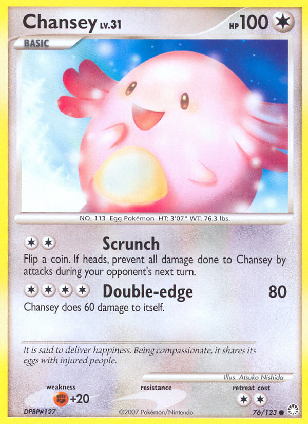 Chansey (76/123) [Diamond & Pearl: Mysterious Treasures] | Game Master's Emporium (The New GME)