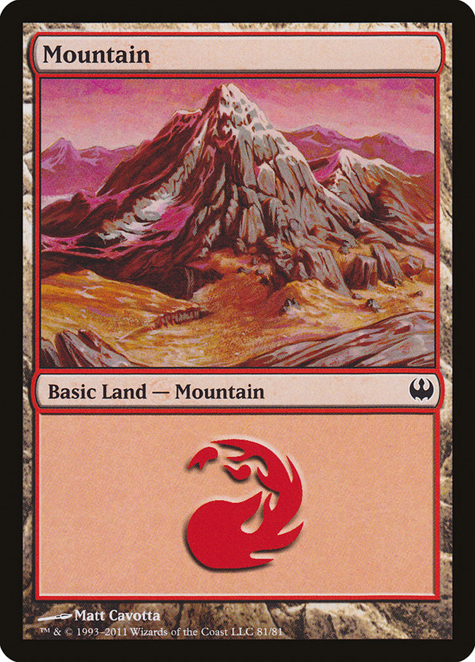 Mountain (81) [Duel Decks: Knights vs. Dragons] | Game Master's Emporium (The New GME)