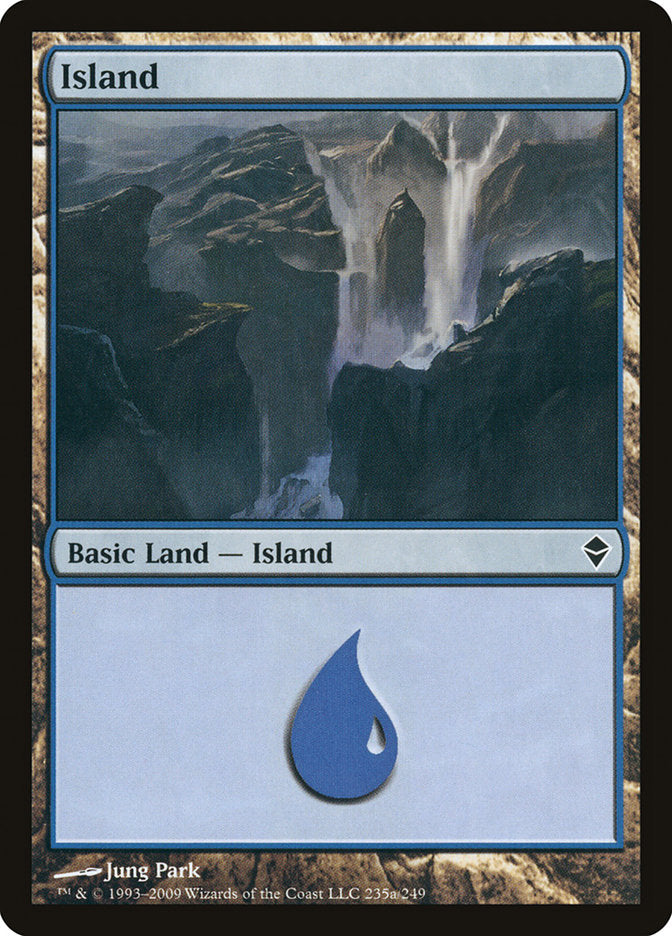 Island (235a) [Zendikar] | Game Master's Emporium (The New GME)