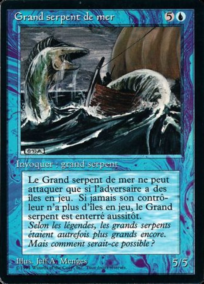 Sea Serpent [Foreign Black Border] | Game Master's Emporium (The New GME)
