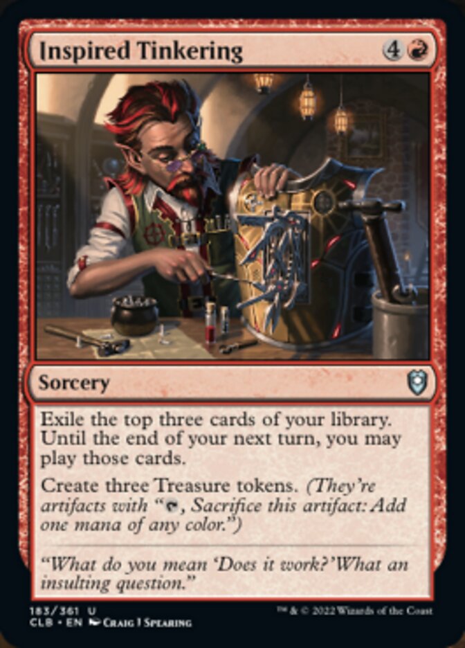 Inspired Tinkering [Commander Legends: Battle for Baldur's Gate] | Game Master's Emporium (The New GME)