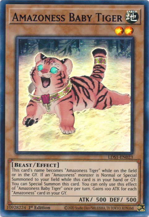 Amazoness Baby Tiger (Blue) [LDS1-EN023] Ultra Rare | Game Master's Emporium (The New GME)