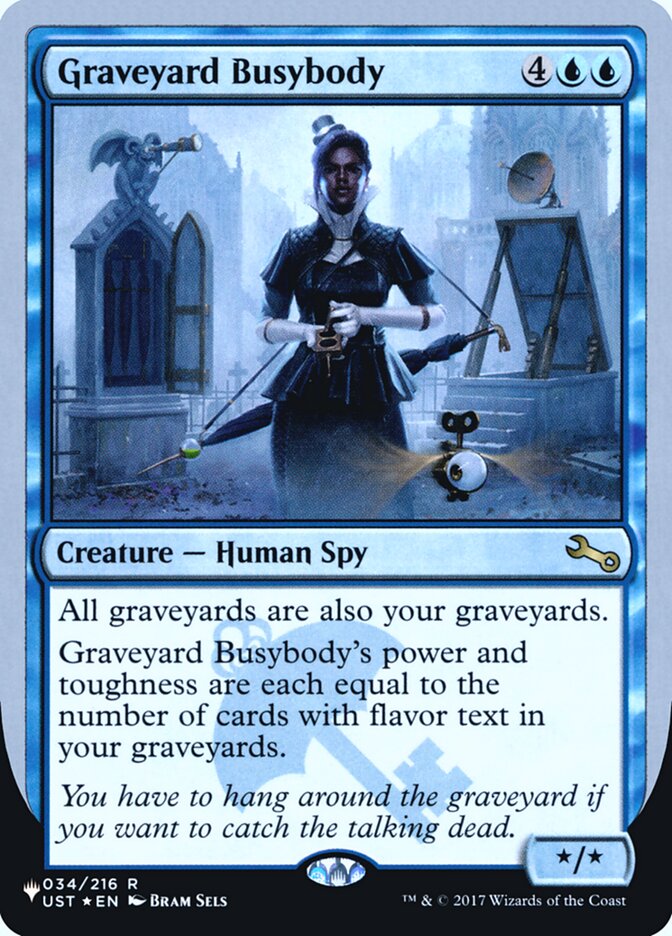 Graveyard Busybody (Unfinity Foil Edition) [The List] | Game Master's Emporium (The New GME)