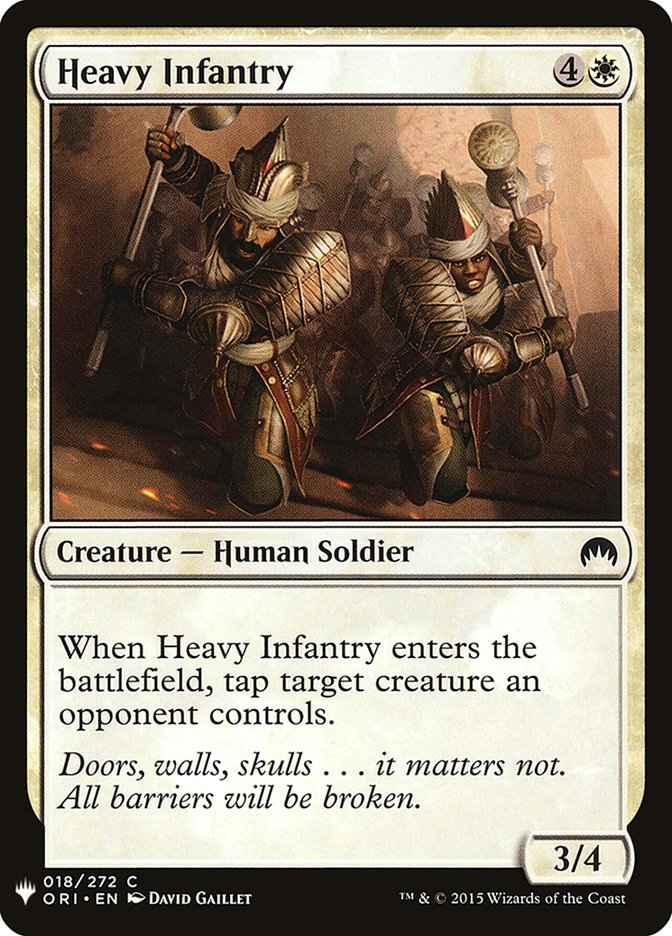 Heavy Infantry [Mystery Booster] | Game Master's Emporium (The New GME)
