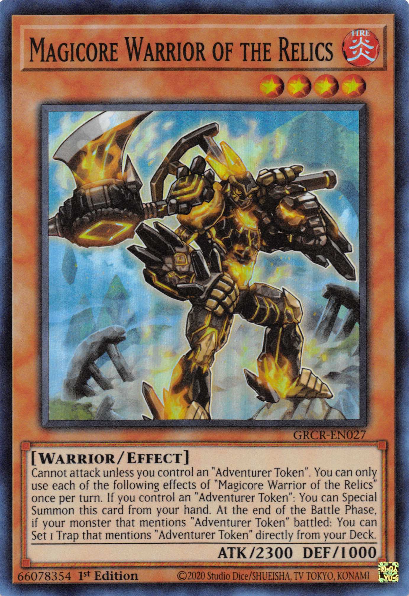 Magicore Warrior of the Relics [GRCR-EN027] Super Rare | Game Master's Emporium (The New GME)