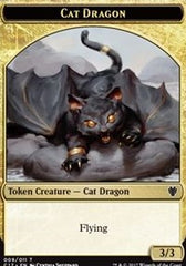 Cat Dragon // Dragon (006) Double-Sided Token [Commander 2017 Tokens] | Game Master's Emporium (The New GME)