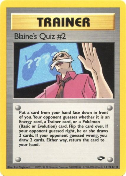 Blaine's Quiz #2 (111/132) [Gym Challenge Unlimited] | Game Master's Emporium (The New GME)