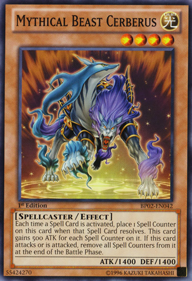 Mythical Beast Cerberus [BP02-EN042] Mosaic Rare | Game Master's Emporium (The New GME)