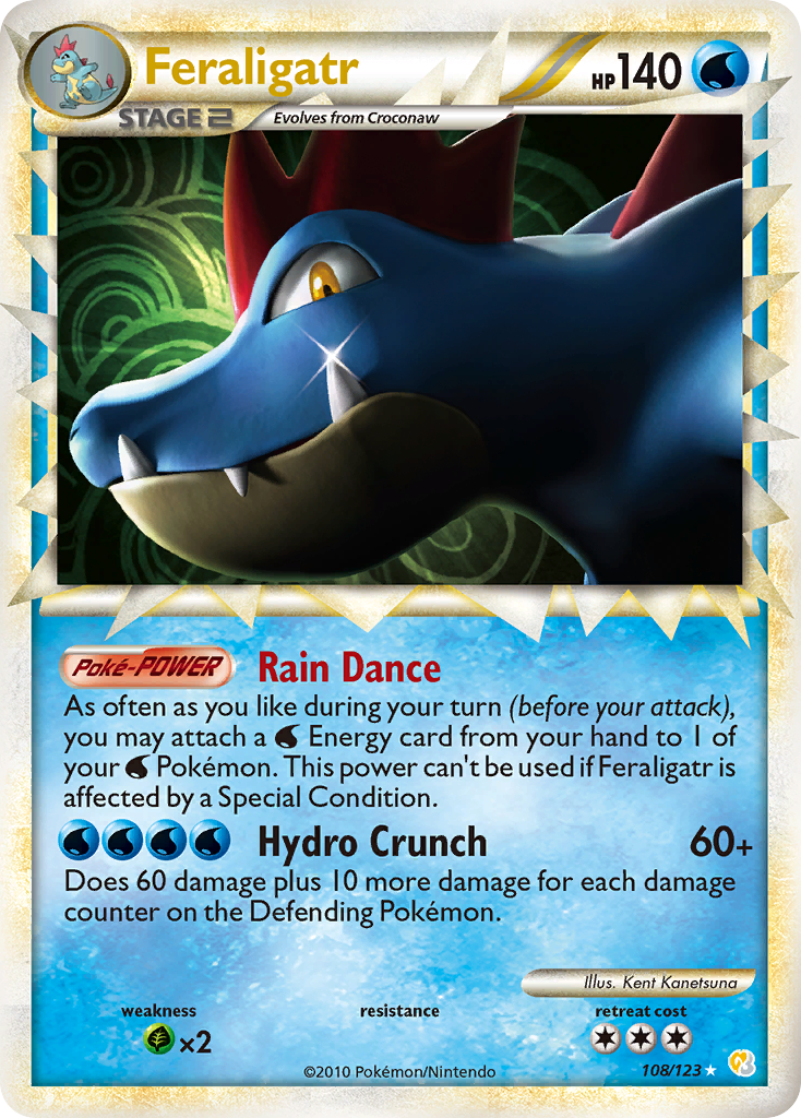 Feraligatr (108/123) [HeartGold & SoulSilver: Base Set] | Game Master's Emporium (The New GME)